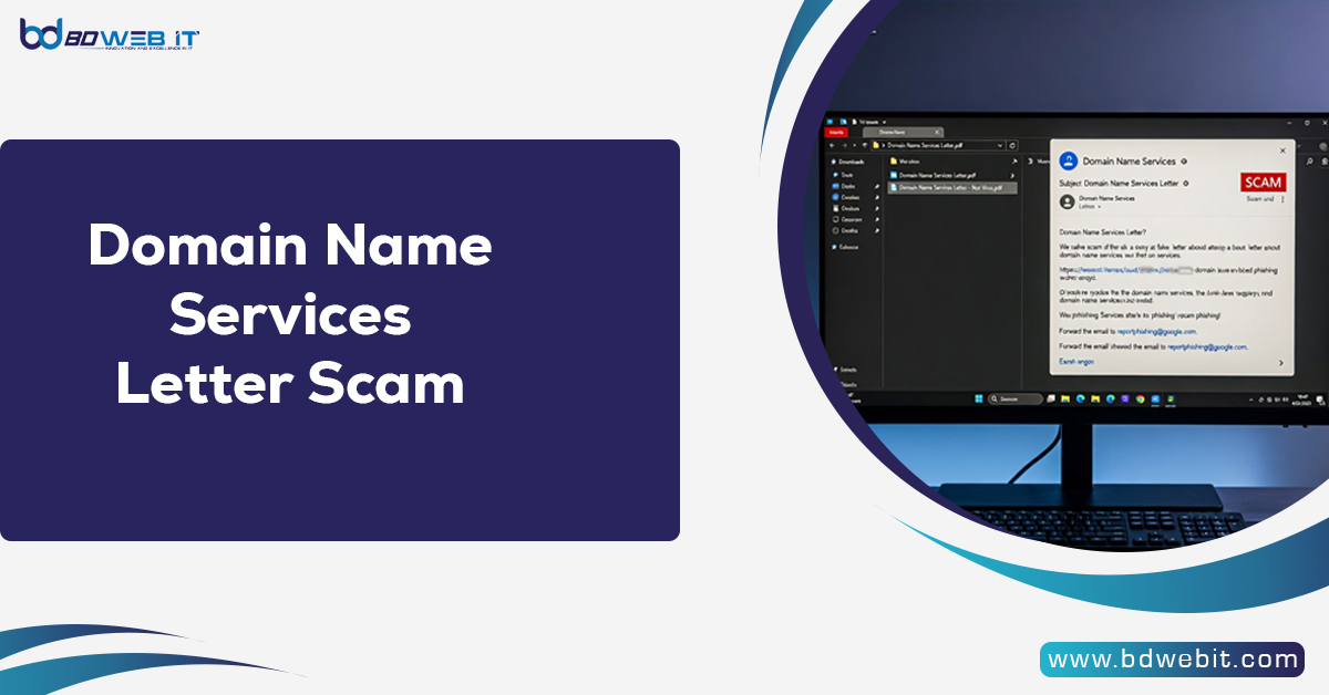 Domain Name Services Letter Scam