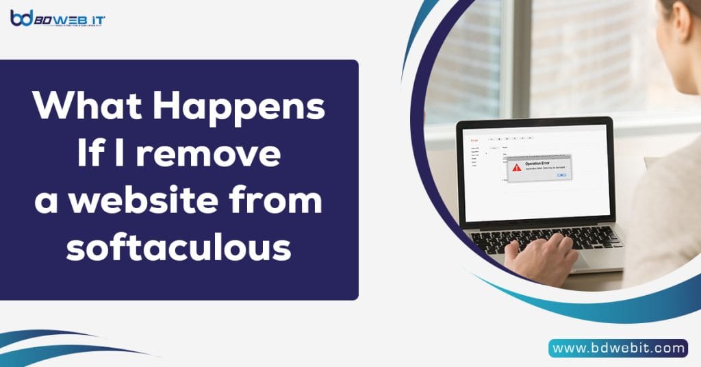 What Happens If I remove a website from softaculous