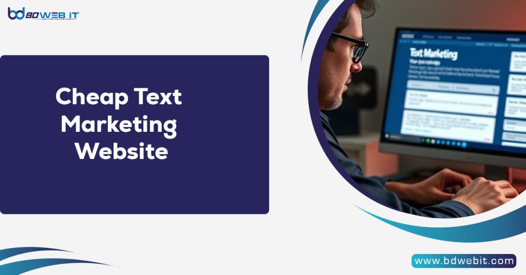 Cheap Text Marketing Website